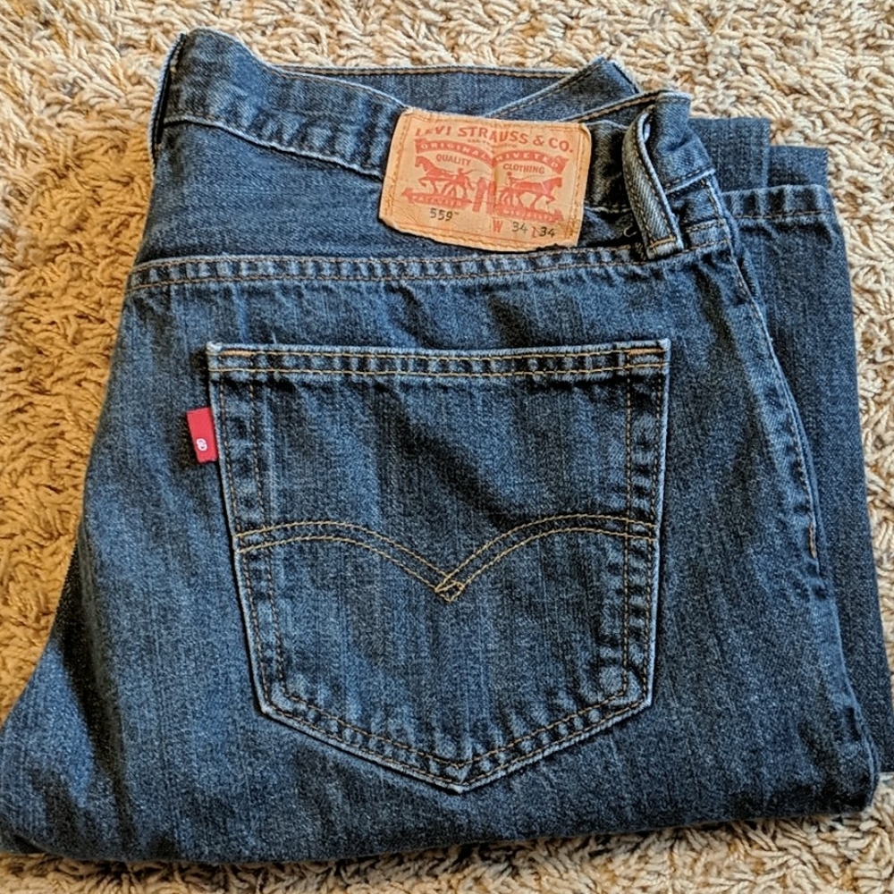 Straight leg jeans
